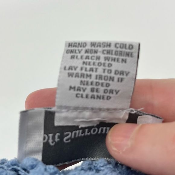 Soft Surroundings Serena Chenille Fringe Sweater Blue Size Small - Picture 5 of 5